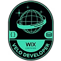 Wix Velo Certified Developer badge awarded to Mango Digital